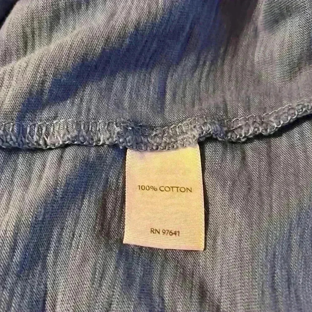 J Jill Exposed Seams Blue 100% Cotton Sleeveless Dress SizeS - Picture 8 of 15